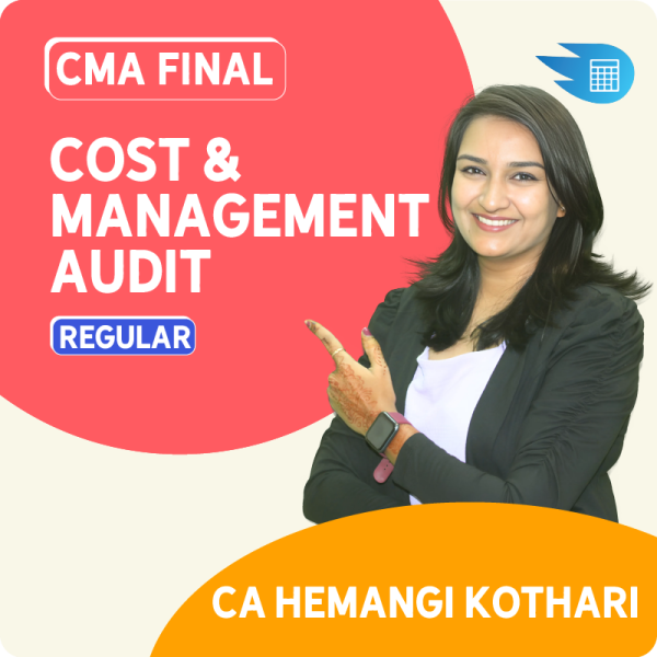 CMA Final Cost & Management Audit by CA Hemangi Kothari