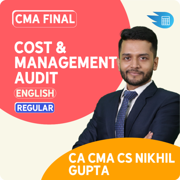 CMA Final Cost & Management Audit in English by CA CS CMA Nikkhil Gupta 1 CMA Final Cost & Management Audit in English by CA CS CMA Nikkhil Gupta